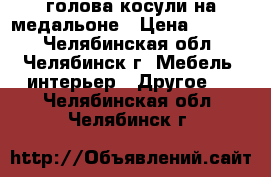 голова косули на медальоне › Цена ­ 2 000 - Челябинская обл., Челябинск г. Мебель, интерьер » Другое   . Челябинская обл.,Челябинск г.